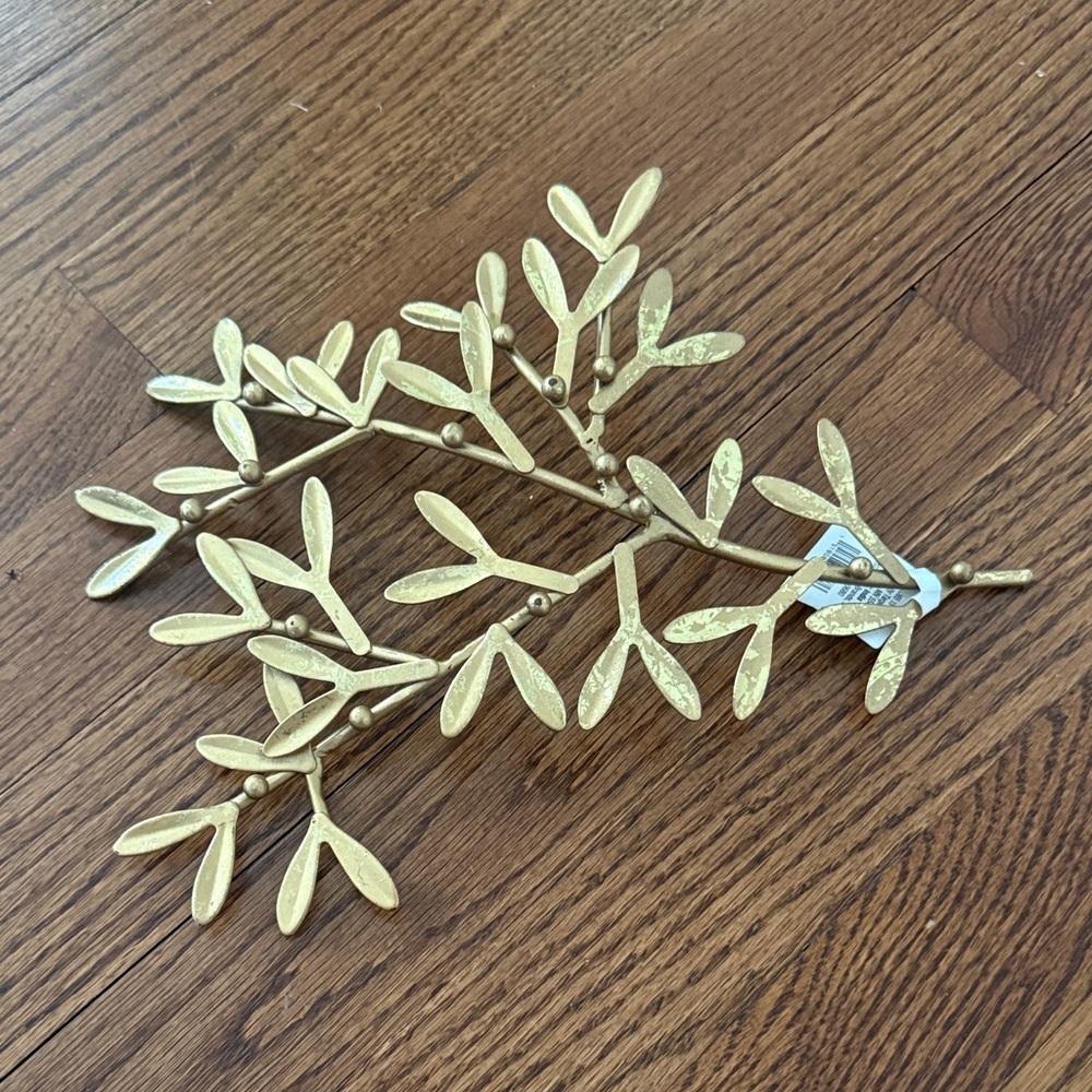 New Threshold Studio McGee Gold Leaf Figural Decor Tabletop